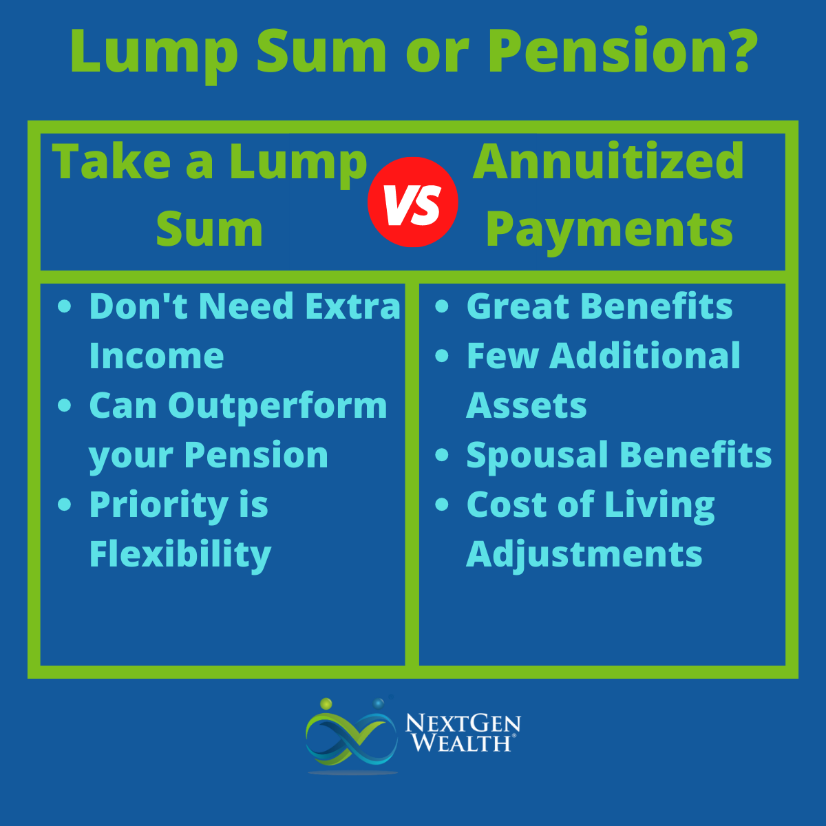 Does Taking A Lump Sum From My Pension Make Sense 